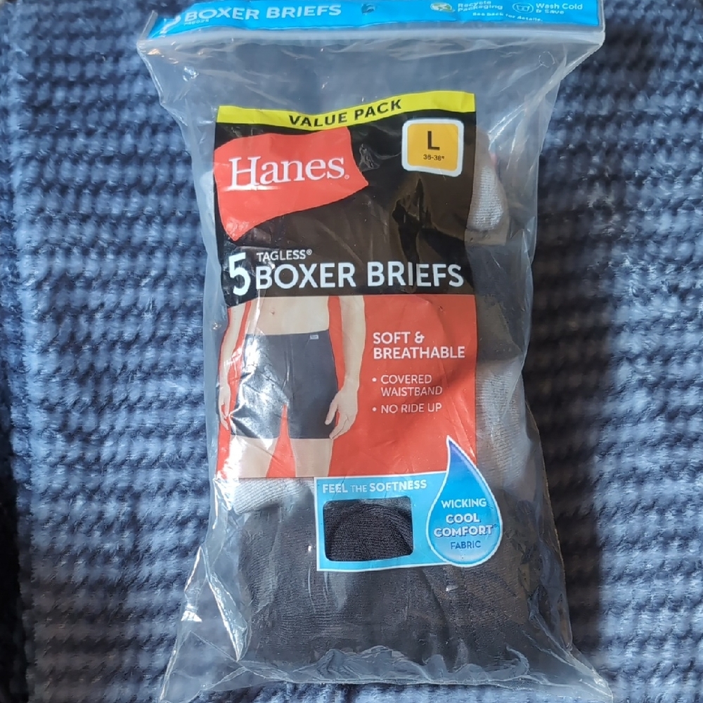Hanes Boxer Briefs Multi-Pack Large